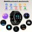 Ultimate Smartwatch Pro - Wireless Calling, Multi-Sport Mode, Heart Rate Monitoring, GPS, SMS & Information Reminders, Compatible with IOS and Android, Stylish Design for Men and Women, Changeable Wallpaper