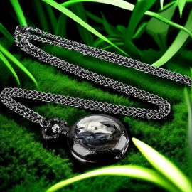 Exquisite Round Quartz Pocket Watch - Elegant Love Horse Engraved Chain, Unique Fashion Accessory with Precise Timekeeping, Perfect for Parties, New Year, Christmas, Birthday Gift, and Special Occasions