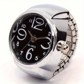 Y2K Punk Fashion Quartz Ring Watch Cool Stretchy Finger Watch For Women Men Valentines Gift For Him Her