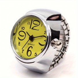 Y2K Punk Fashion Quartz Ring Watch Cool Stretchy Finger Watch For Women Men Valentines Gift For Him Her