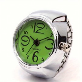 Y2K Punk Fashion Quartz Ring Watch Cool Stretchy Finger Watch For Women Men Valentines Gift For Him Her