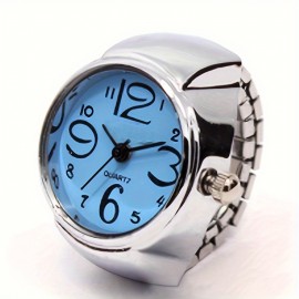 Y2K Punk Fashion Quartz Ring Watch Cool Stretchy Finger Watch For Women Men Valentines Gift For Him Her