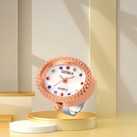 Waterproof Finger Ring Watches Fashionable Delicate Timepiece Exquisite Dainty Expert Quartz Movement