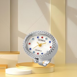Waterproof Finger Ring Watches Fashionable Delicate Timepiece Exquisite Dainty Expert Quartz Movement