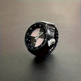 Funky Glow-in-the-Dark Finger Watches, Simple Creative Ring Watches For Men & Women, Unisex Novelty Accessory
