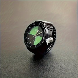 Funky Glow-in-the-Dark Finger Watches, Simple Creative Ring Watches For Men & Women, Unisex Novelty Accessory