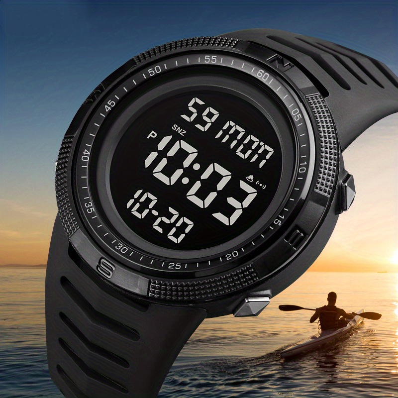luminous watch for outdoor muilti function alarm digital wristwatch for women men students details 2