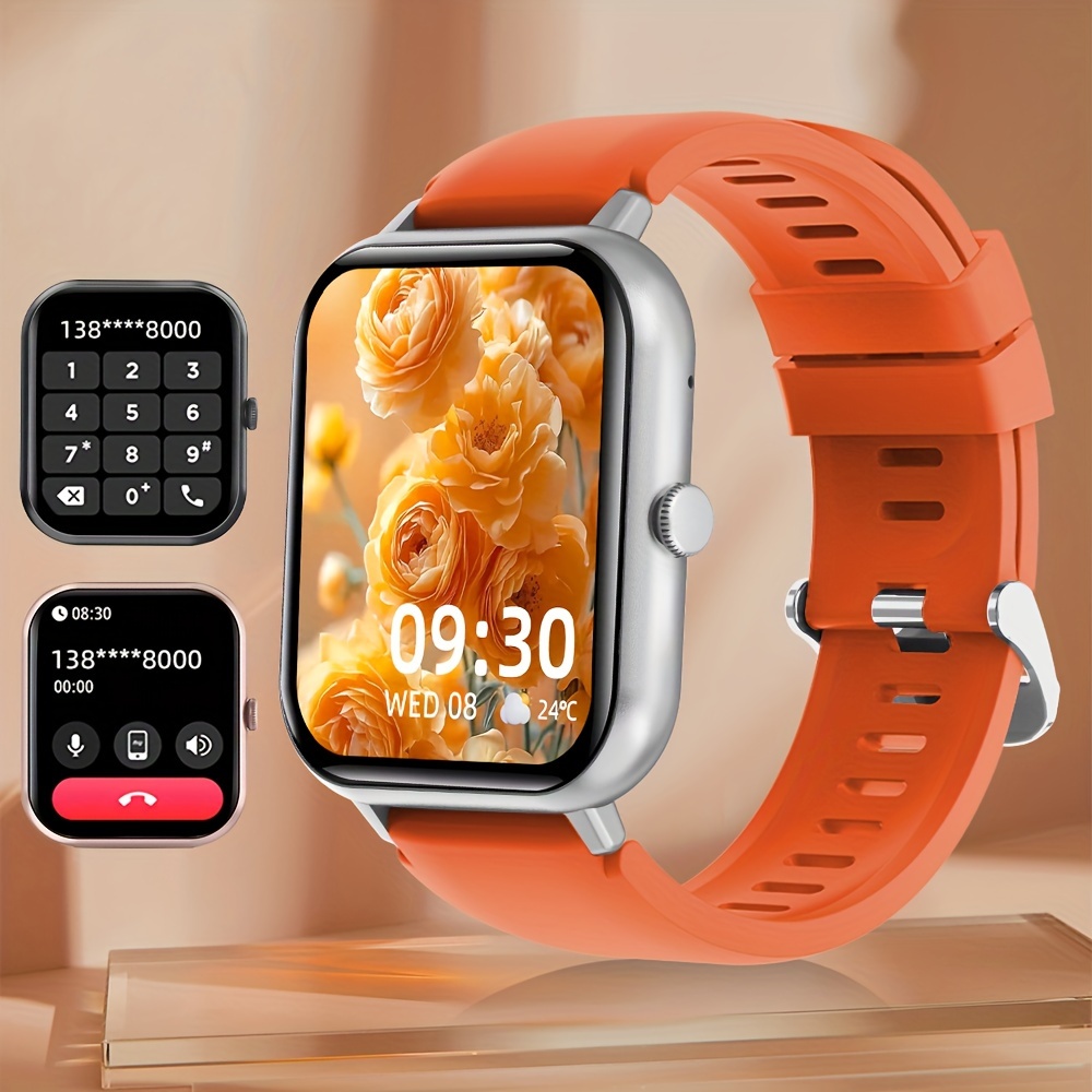 2024 new 1 83 full touch screen smartwatch wireless calling fitness with 100 modes pedometer calorie counter for men and women details 4