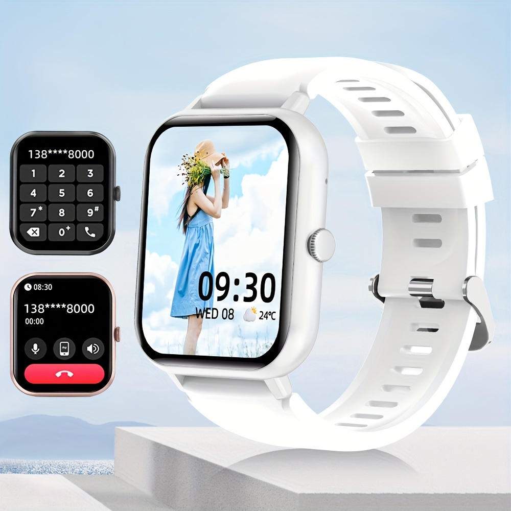 2024 new 1 83 full touch screen smartwatch wireless calling fitness with 100 modes pedometer calorie counter for men and women details 6