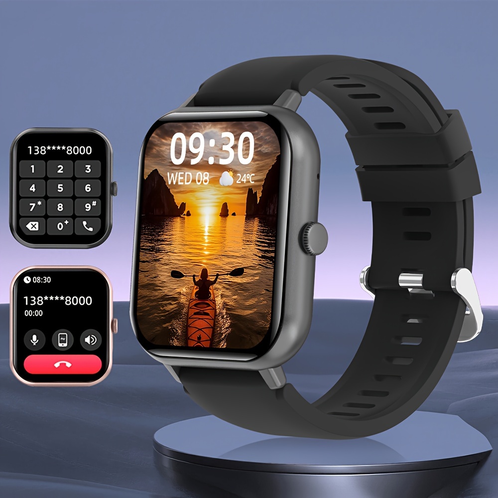 2024 new 1 83 full touch screen smartwatch wireless calling fitness with 100 modes pedometer calorie counter for men and women details 7