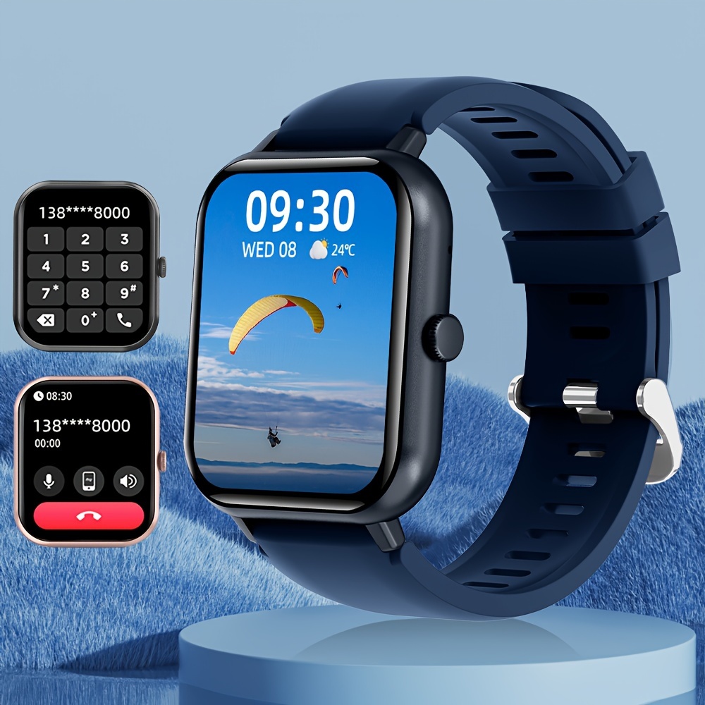 2024 new 1 83 full touch screen smartwatch wireless calling fitness with 100 modes pedometer calorie counter for men and women details 9