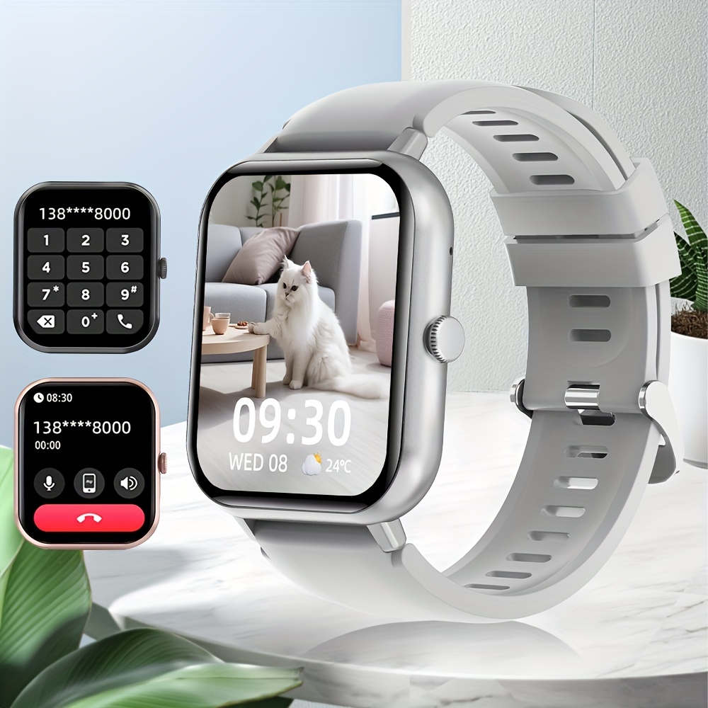 2024 new 1 83 full touch screen smartwatch wireless calling fitness with 100 modes pedometer calorie counter for men and women details 11