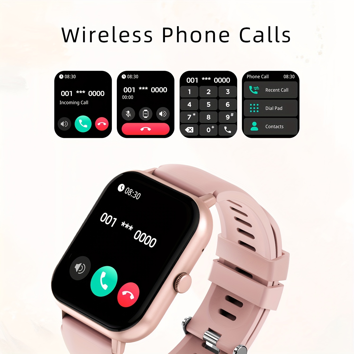 2024 new 1 83 full touch screen smartwatch wireless calling fitness with 100 modes pedometer calorie counter for men and women details 15