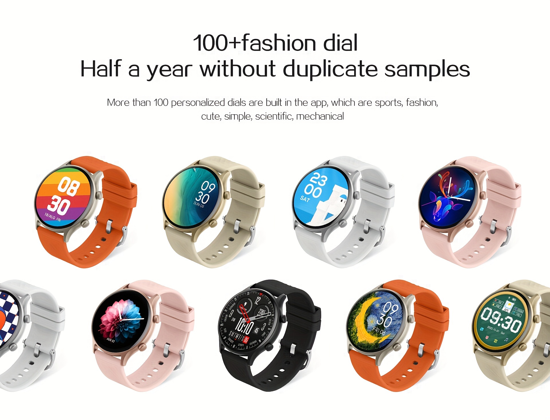 womens smartwatch 1 39 full touch screen 100 sports modes personalized dials activity music control wireless calling for iphone android details 5