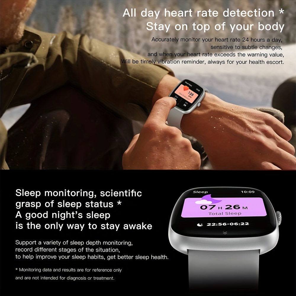 original smart watch for men women answer make call with calorie pedometer 100 sport modes music control voice control colorful smart band bracelet for ios android details 5